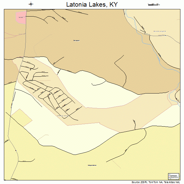 Latonia Lakes, KY street map
