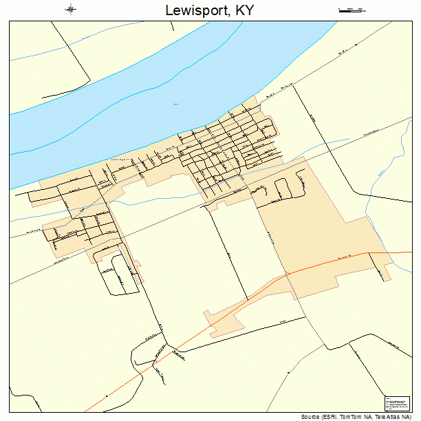 Lewisport, KY street map