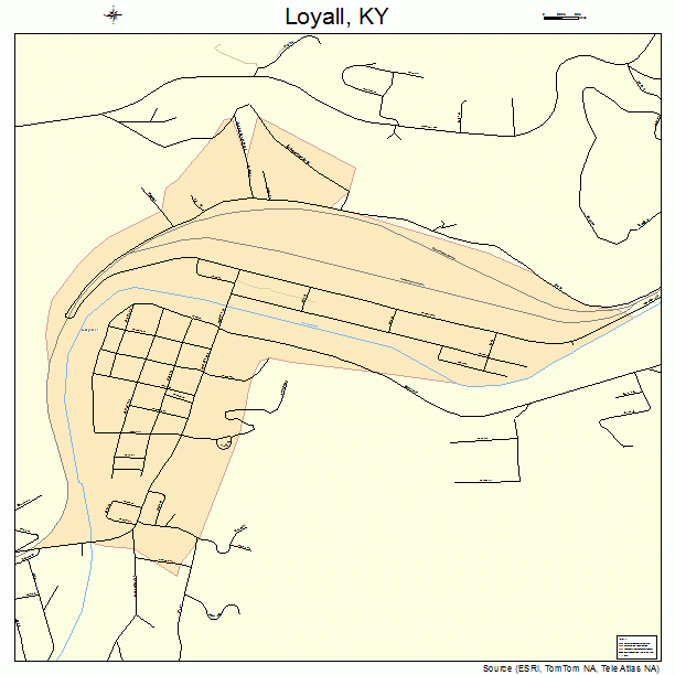 Loyall, KY street map