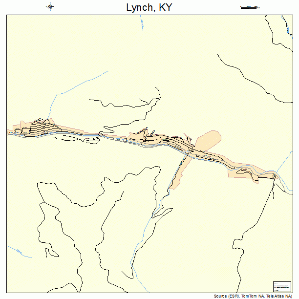Lynch, KY street map