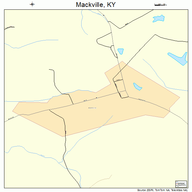 Mackville, KY street map