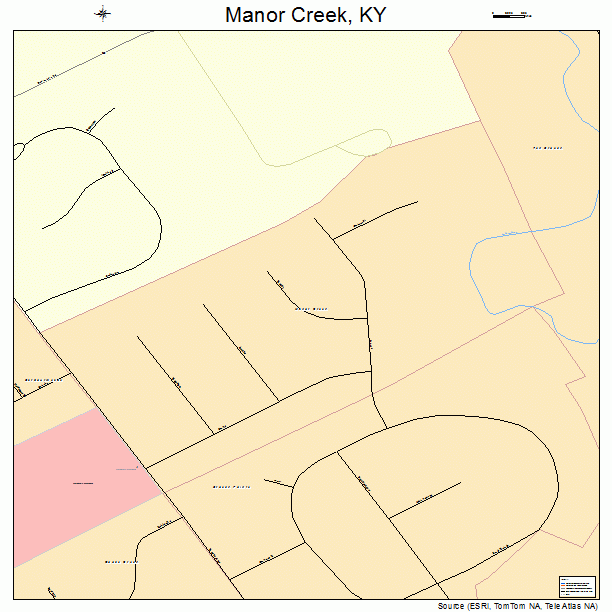 Manor Creek, KY street map
