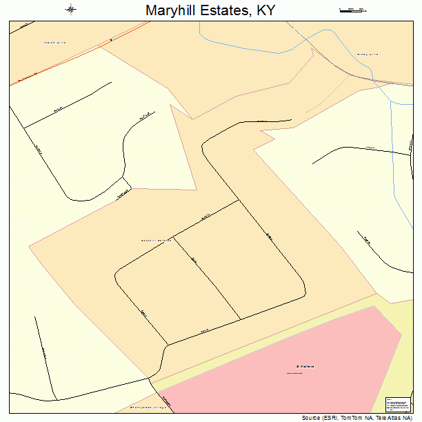 Maryhill Estates, KY street map