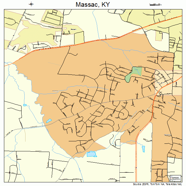 Massac, KY street map