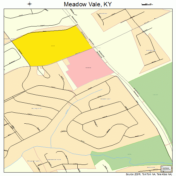 Meadow Vale, KY street map