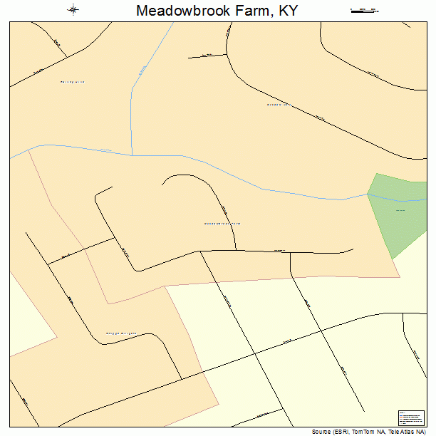 Meadowbrook Farm, KY street map