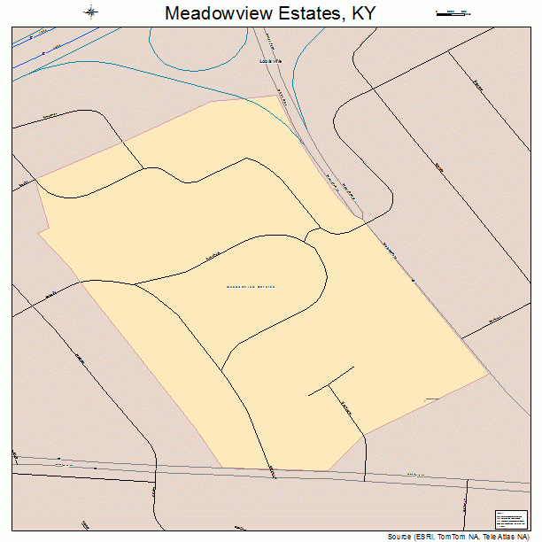 Meadowview Estates, KY street map