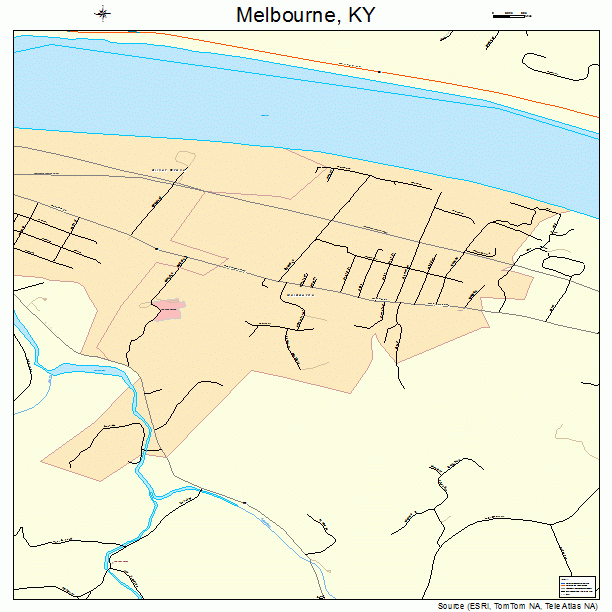 Melbourne, KY street map