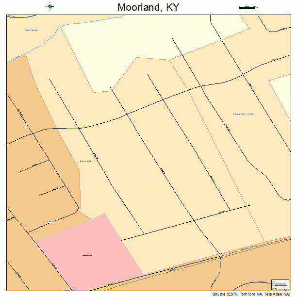 Moorland, KY street map