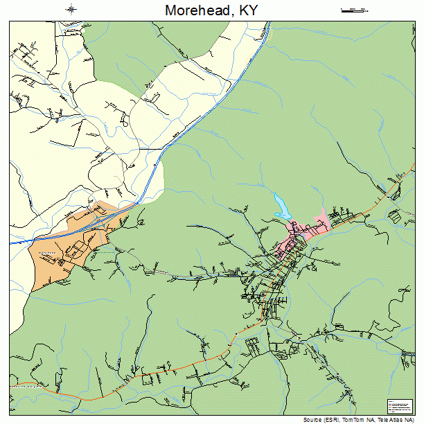 Morehead, KY street map