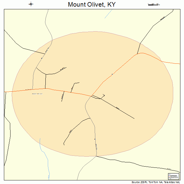 Mount Olivet, KY street map