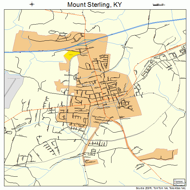 Mount Sterling, KY street map