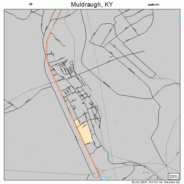 Muldraugh, KY street map