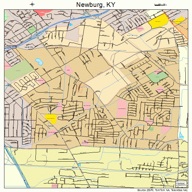 Newburg, KY street map