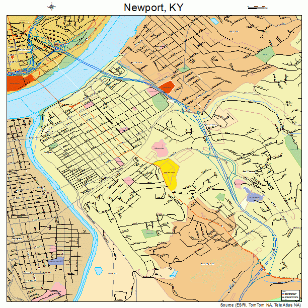 Newport, KY street map