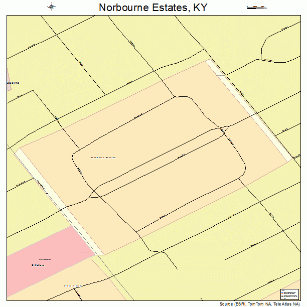 Norbourne Estates, KY street map