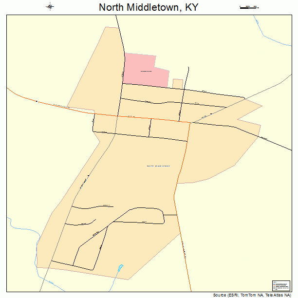 North Middletown, KY street map