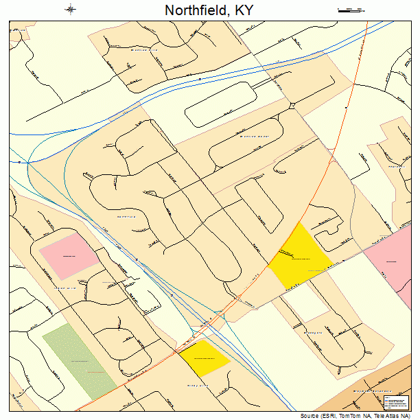 Northfield, KY street map