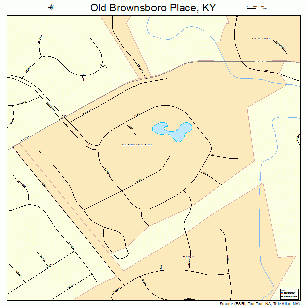 Old Brownsboro Place, KY street map
