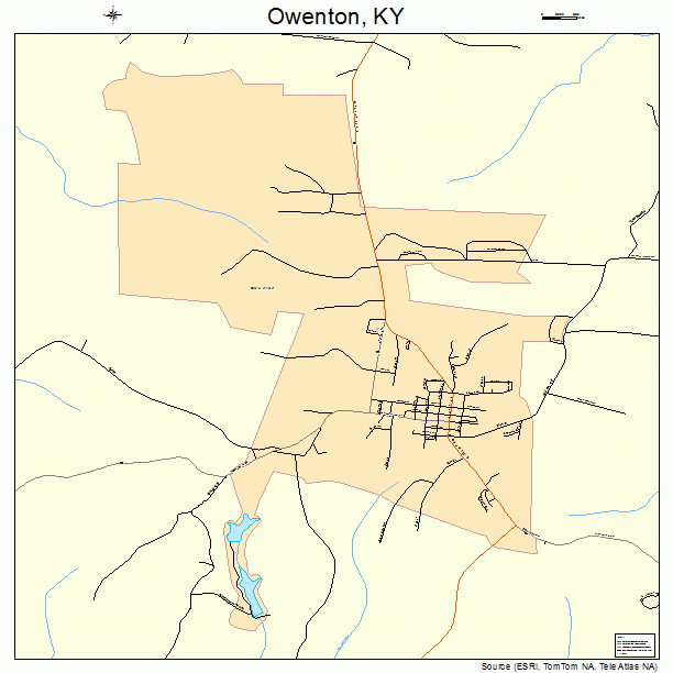 Owenton, KY street map