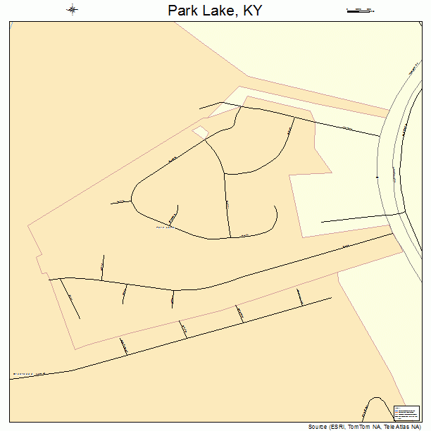 Park Lake, KY street map