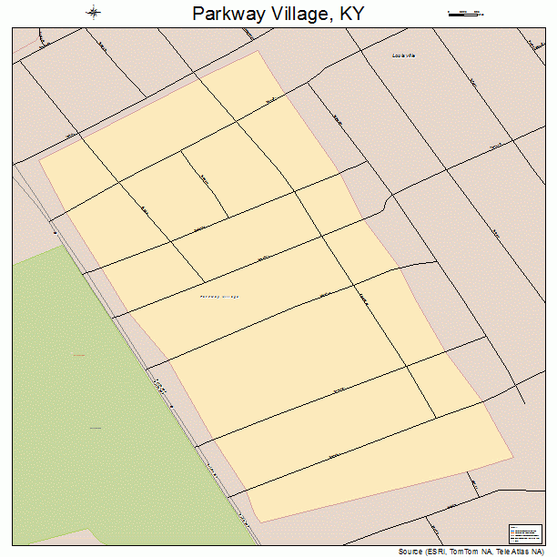 Parkway Village, KY street map