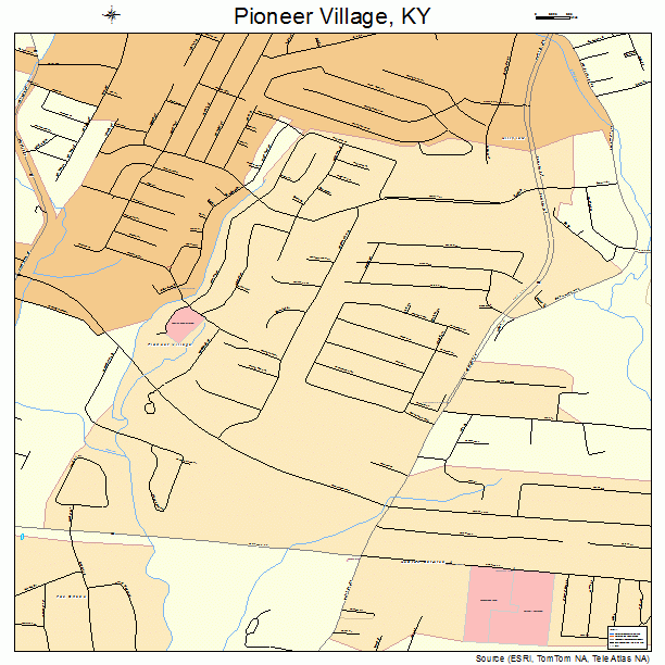 Pioneer Village, KY street map