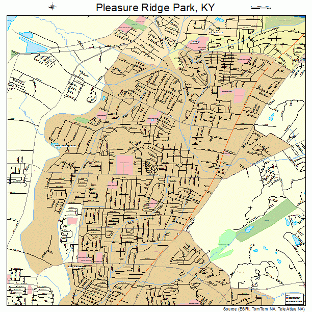 Pleasure Ridge Park, KY street map