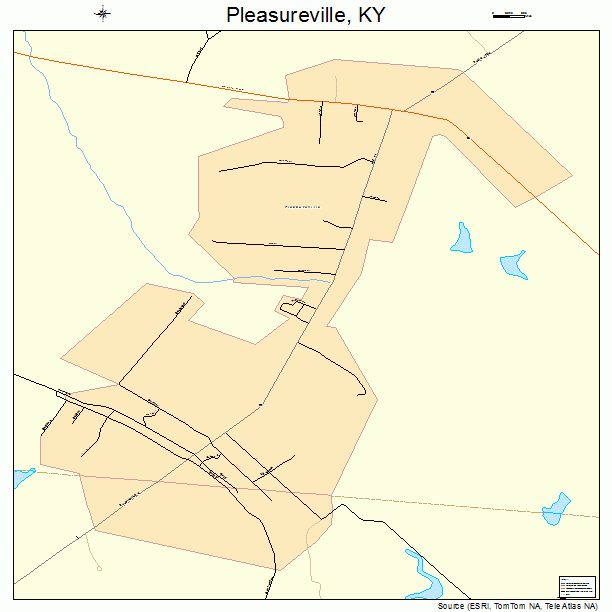 Pleasureville, KY street map