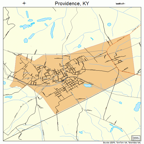 Providence, KY street map