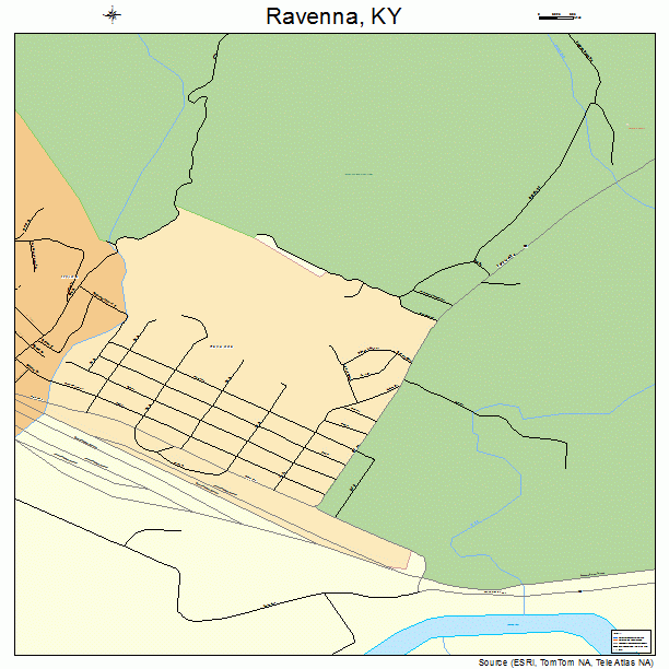 Ravenna, KY street map