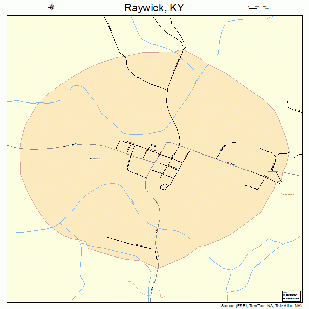 Raywick, KY street map