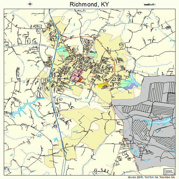 Richmond, KY street map