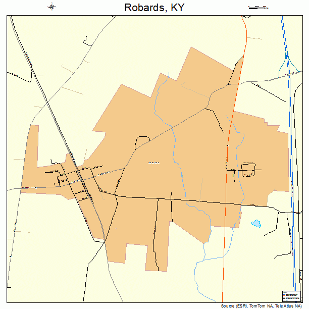 Robards, KY street map