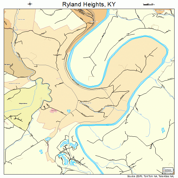 Ryland Heights, KY street map