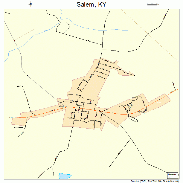 Salem, KY street map
