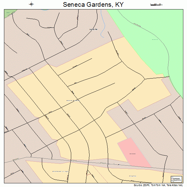 Seneca Gardens, KY street map