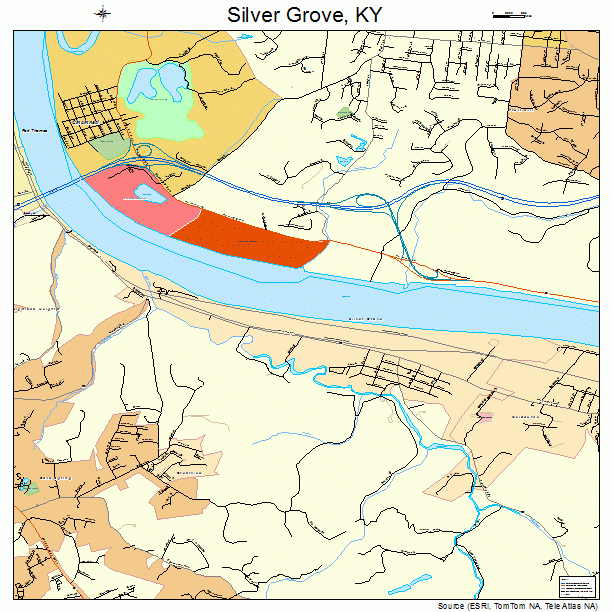 Silver Grove, KY street map