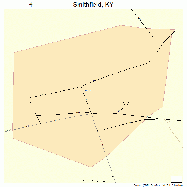 Smithfield, KY street map