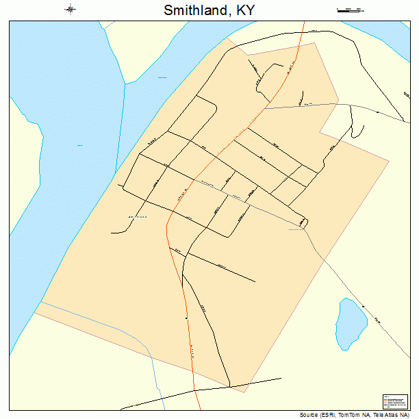 Smithland, KY street map