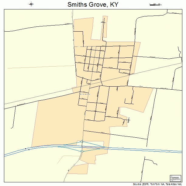 Smiths Grove, KY street map