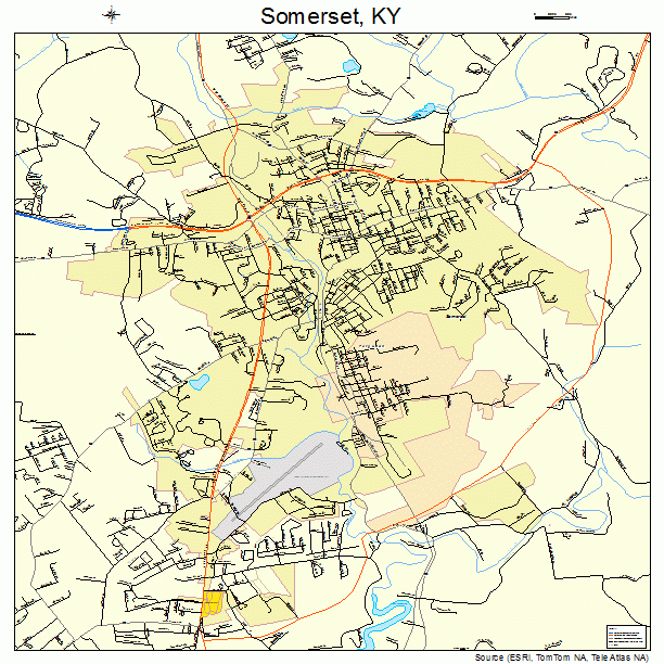 Somerset, KY street map