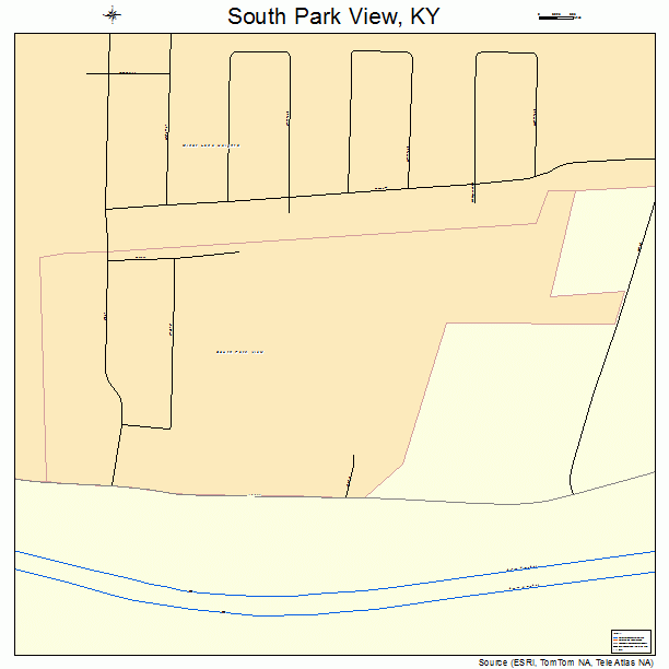 South Park View, KY street map