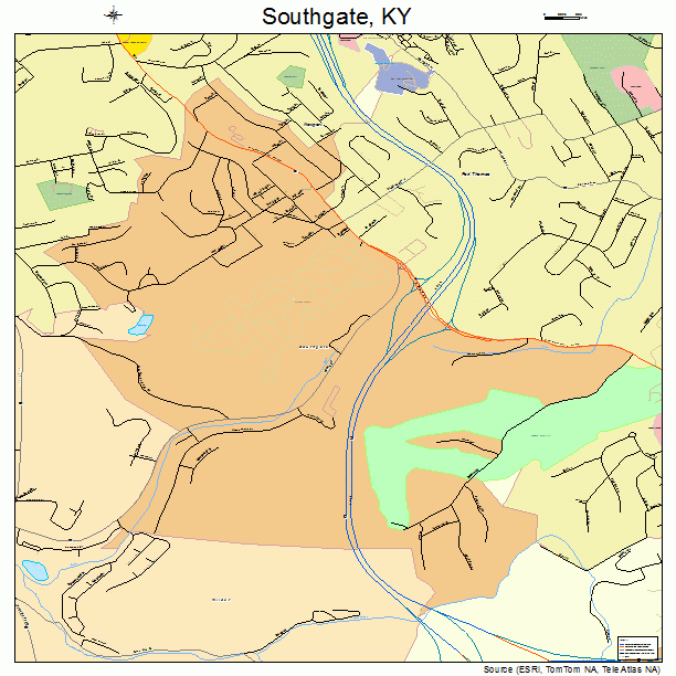 Southgate, KY street map