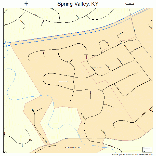 Spring Valley, KY street map