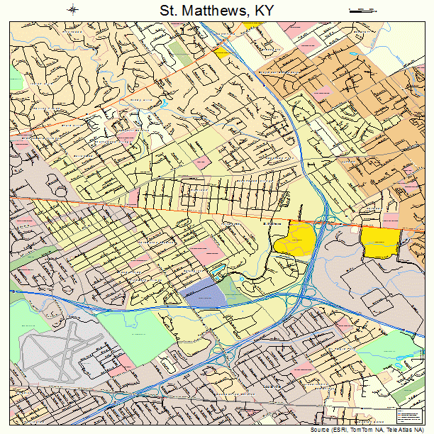 St. Matthews, KY street map