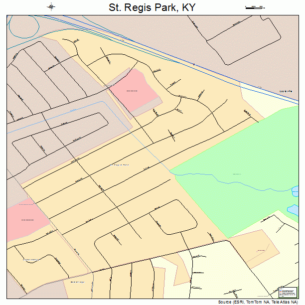 St. Regis Park, KY street map