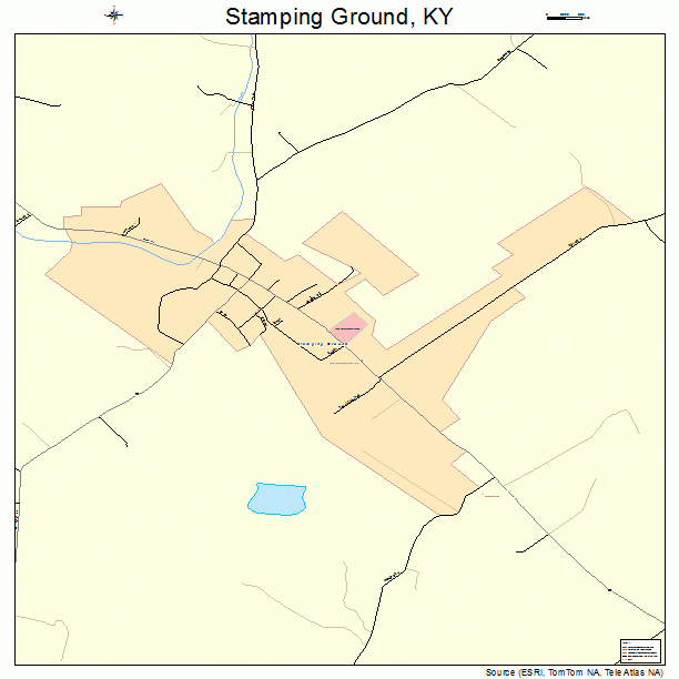 Stamping Ground, KY street map