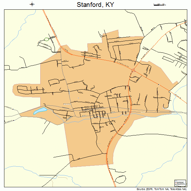 Stanford, KY street map