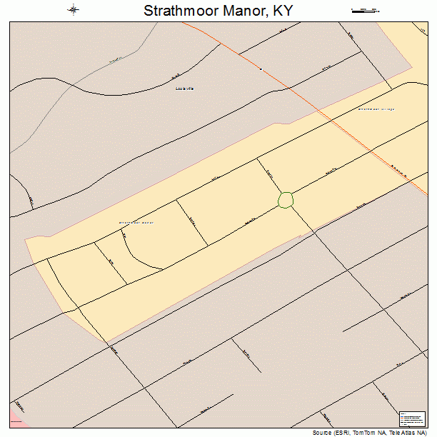 Strathmoor Manor, KY street map